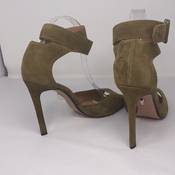 Samuele Failli Sz 8.5 Olive Green Suede Sandals - Picture 16 of 16